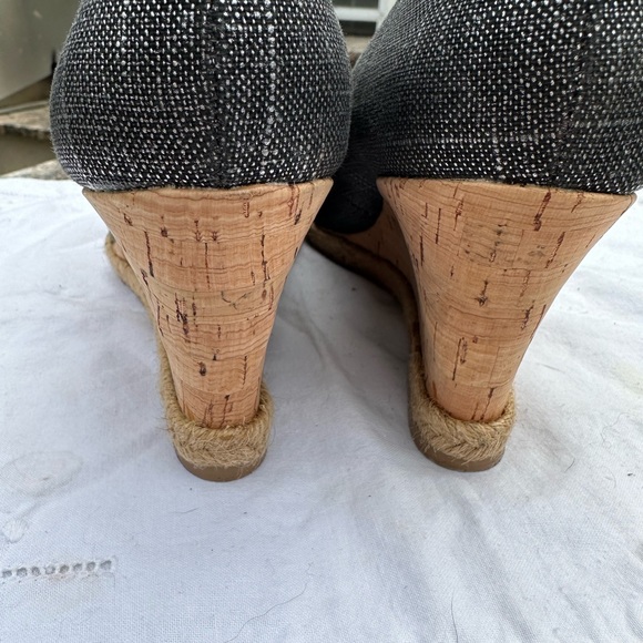 Michael Kors Metallic Espadrilles with Cork Wedge - Picture 6 of 7